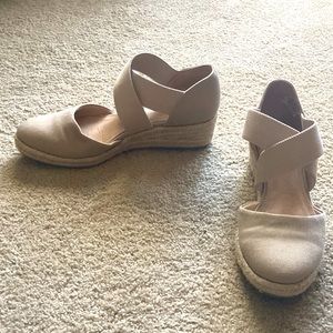 Wedge, stretch sandals